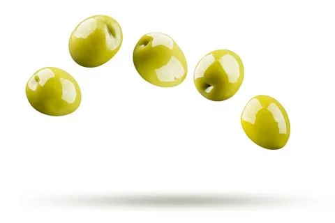 Big green olives Stock Photos