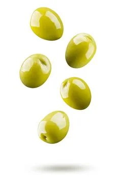 Big green olives Stock Photos