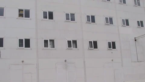 Big grey industrial building. 스톡 동영상 199064265