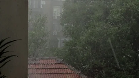 Big hail rain Video stock 77272785