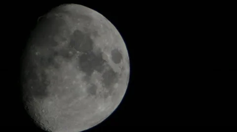 Big half moon disk Stock Footage 11024599