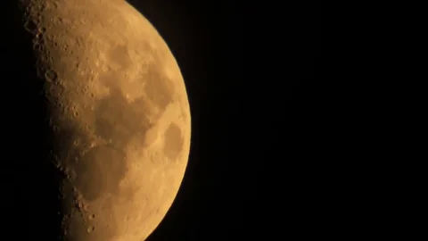 Big half moon Stock Footage 81450684