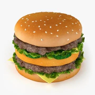Big hamburger 3D Model