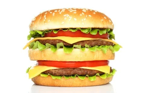 Big hamburger Stock Photos