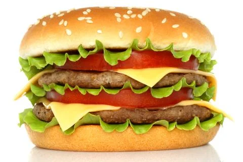 Big hamburger . Stock Photos