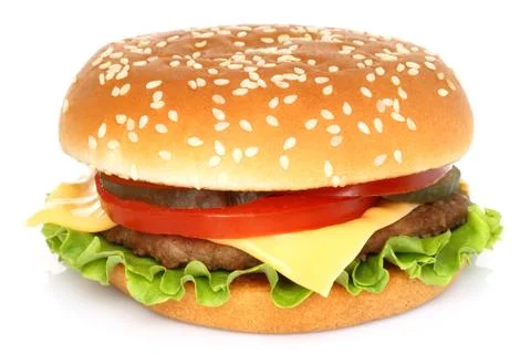 Big hamburger Stock Photos