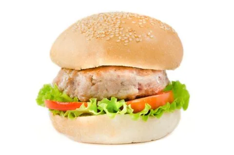 Big hamburger Stock Photos