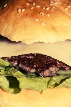 Big hamburger Stock Photos