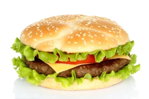 Big hamburger Stock Photos