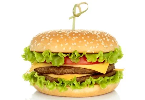 Big hamburger Stock Photos