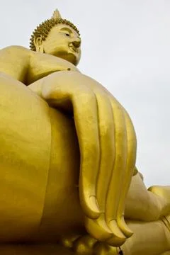 Big hand buddha image Stock Photos