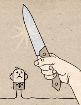 Big hand - danger Stock Illustration