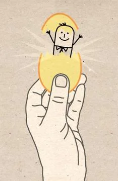 Big hand - new concept Stock Illustration