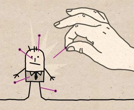 Big hand - voodoo Stock Illustration