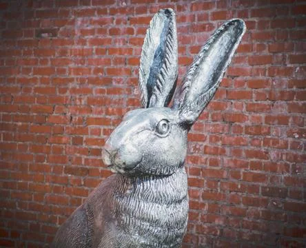 Big hare sculpture Stock Photos