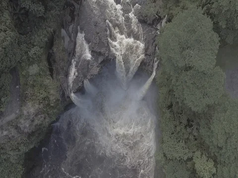 Big Hawaii Waterfall 스톡 동영상 76484521