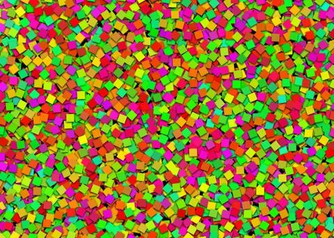 Big heap from blank empty multicolored notepad paper sticker Stock Illustration