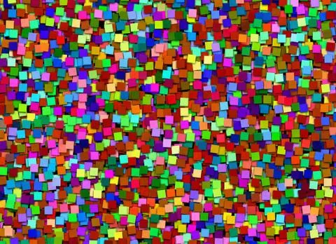 Big heap from blank multicolored notepad paper sticker Stock Illustration