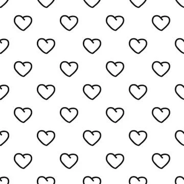 Big heart pattern seamless イラスト素材