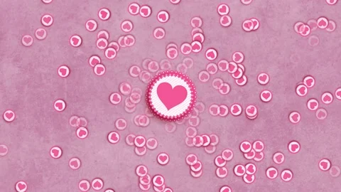 Big Heart Producing Even More Hearts Stock Footage 130373600