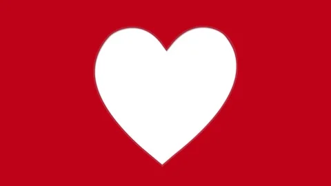 Big Heart Shape Cut Out Paper Stock Footage 103408226