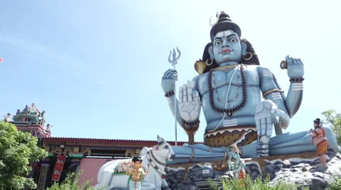 Big Hindu Statue Video stock 53222710