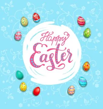 Big holiday card egg Stock Illustration