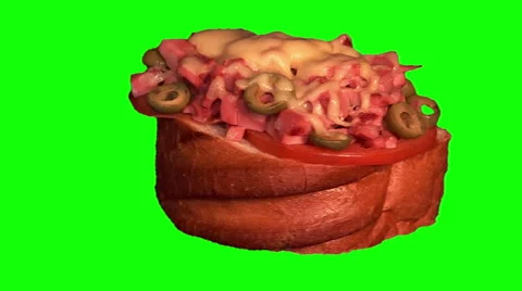 Big hot sandwich 01 Stock Footage 47853067