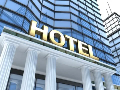 Big hotel Stock Illustration