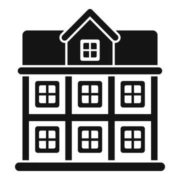Big house with attic windows is representing real estate market Stock Illustration