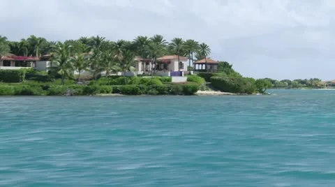 Big House by the Sea Stock Footage 22340962