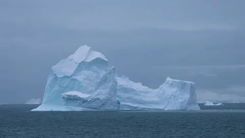 Big iceberg floating in Antarctica Stock Footage 303567447