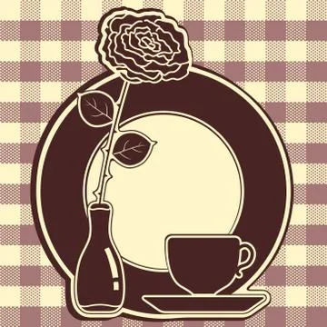 Big icon , Г±afe vector background. Stock Illustration