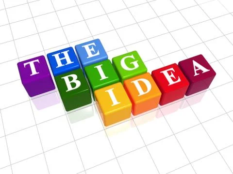 The big idea in colour Stock Illustration