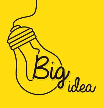 Big idea, creative and intelligence Stock Illustration