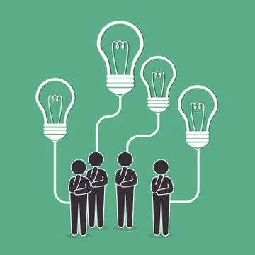 Big idea, creative and intelligence Stock Illustration