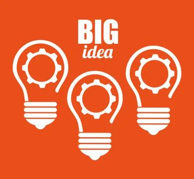 Big idea, creative and intelligence Stock Illustration