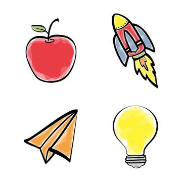 Big idea design. Creative icon. draw illustration , vector Stock Illustration