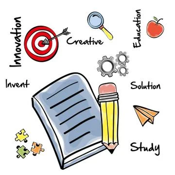 Big idea design. Creative icon. draw illustration , vector Stock Illustration