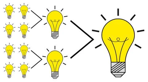 The big idea Stock Illustration