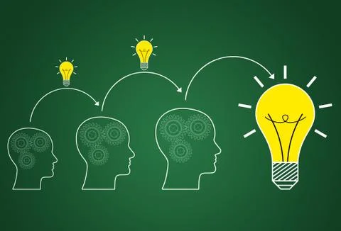 The big idea Stock Illustration