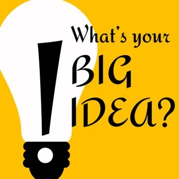 Big idea Stock Illustration
