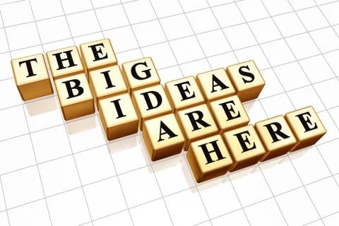 The big ideas are here Stockillustratie