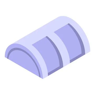 Big industrial building storage construction isometric icon Ilustración de archivo