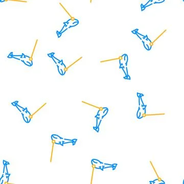 Big inflatable kite vector seamless pattern Stock Illustration