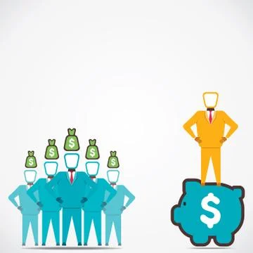 Big investment concept vector Stock Illustration
