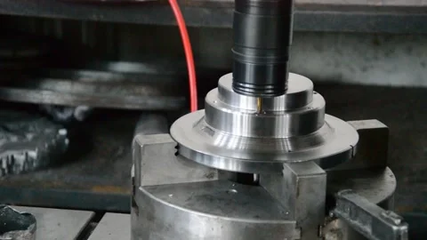Big iron drill in the factory Stock Footage 245484261
