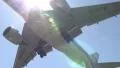 Big jet passing overhead HD Footage