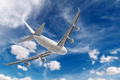 Big jet plane taking off Stock Photos
