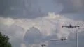 Big jumbojet approaching for landing HD Footage